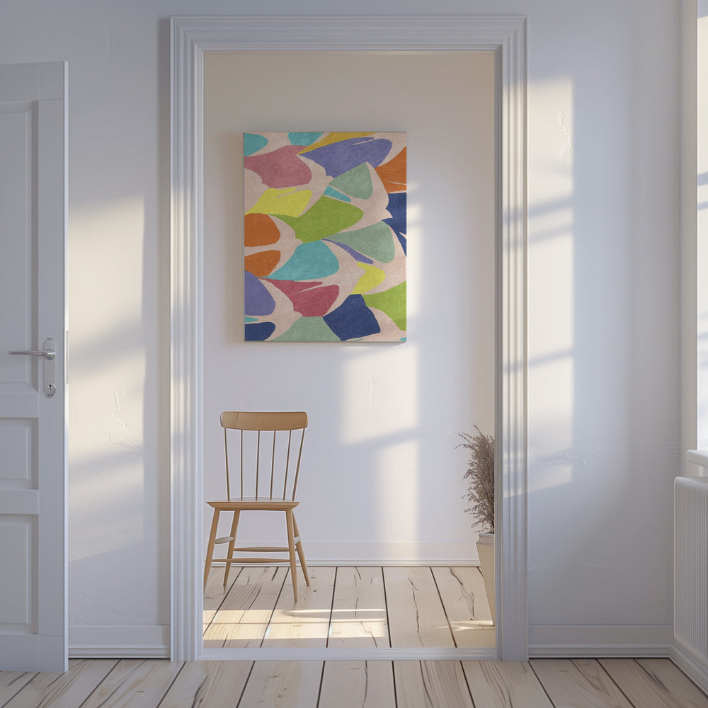 Abstracte vogels | Canvas