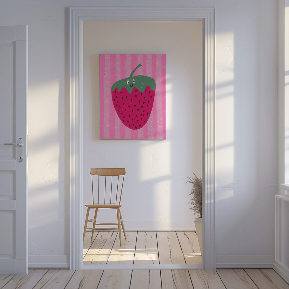 Hallo aardbei | Canvas