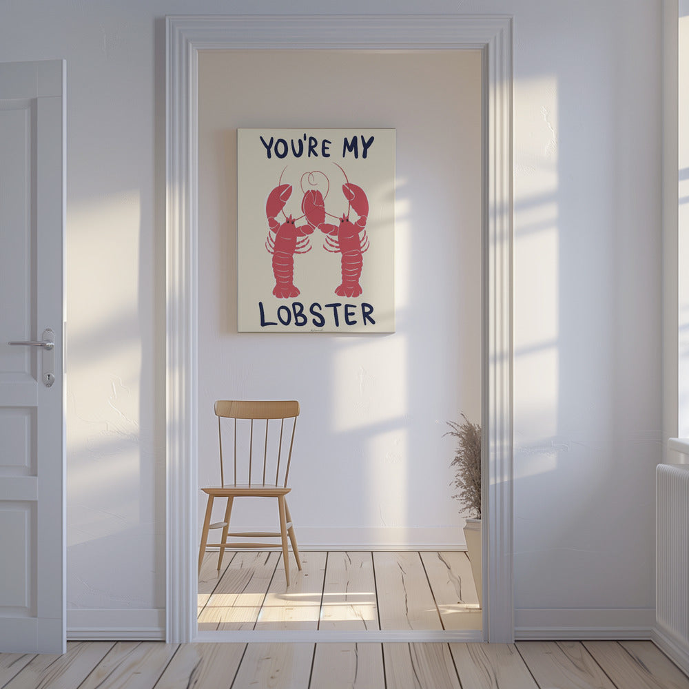 Jij bent mijn kreeft | Canvas