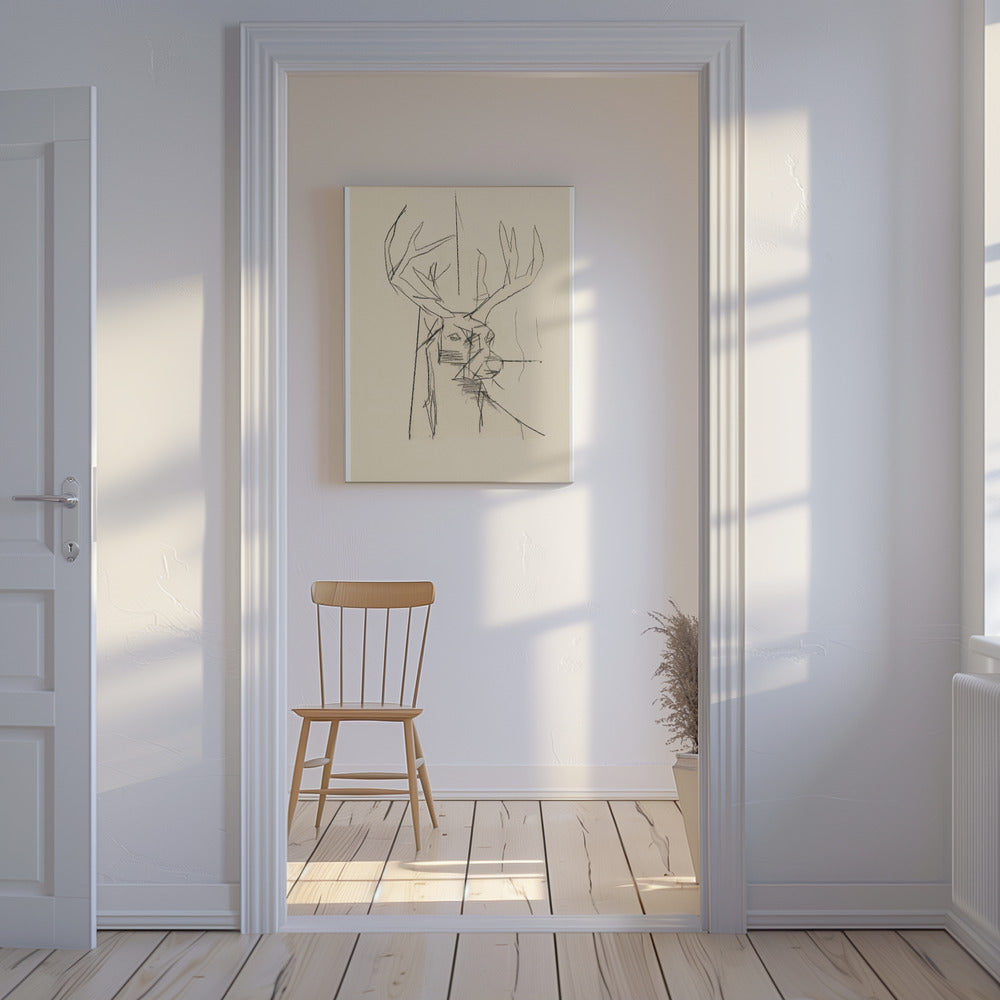 Étude Cerf (hert) nr. 2 | Canvas