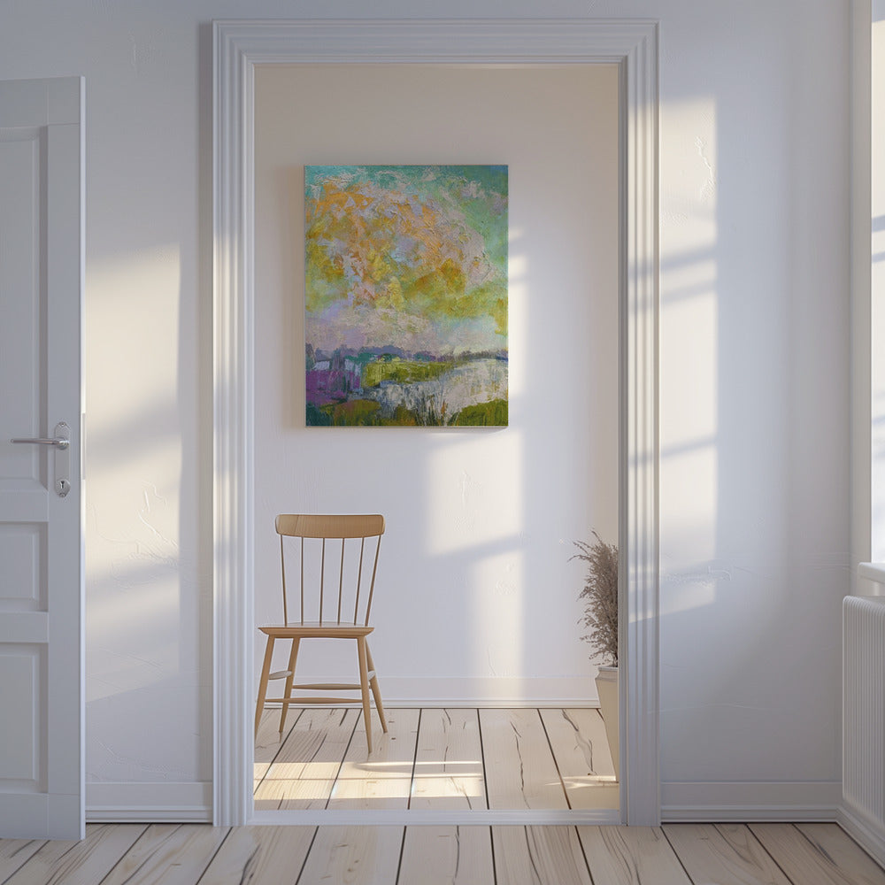 Zonovergoten reflecties | Canvas