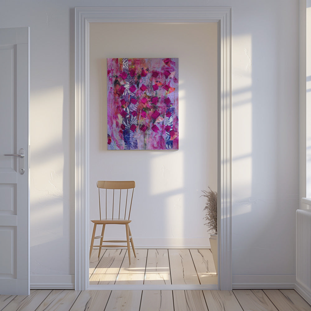 Tussen de rozen | Canvas
