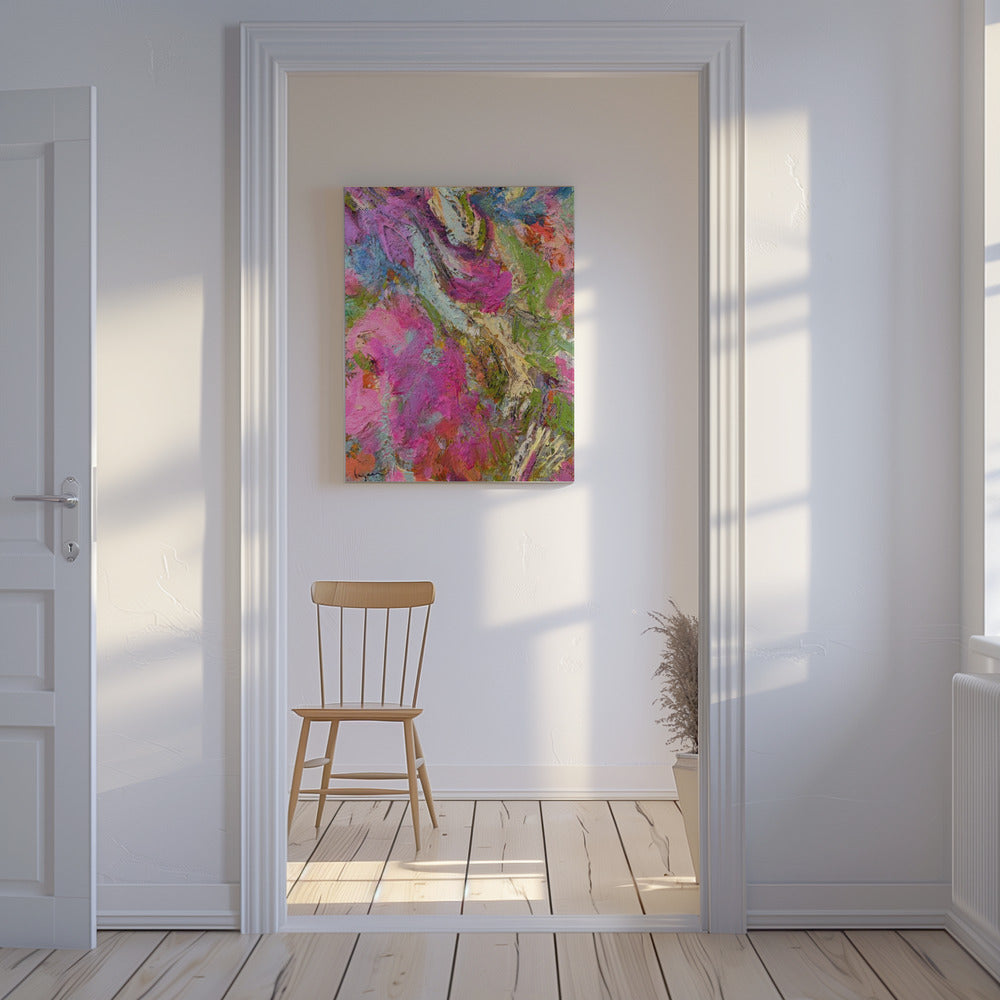 Kleurrijke betoverde penseelstreken | Canvas