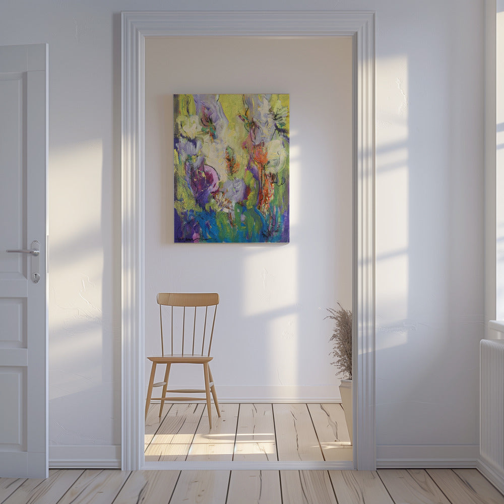 Abstracte Bloesemdans | Canvas