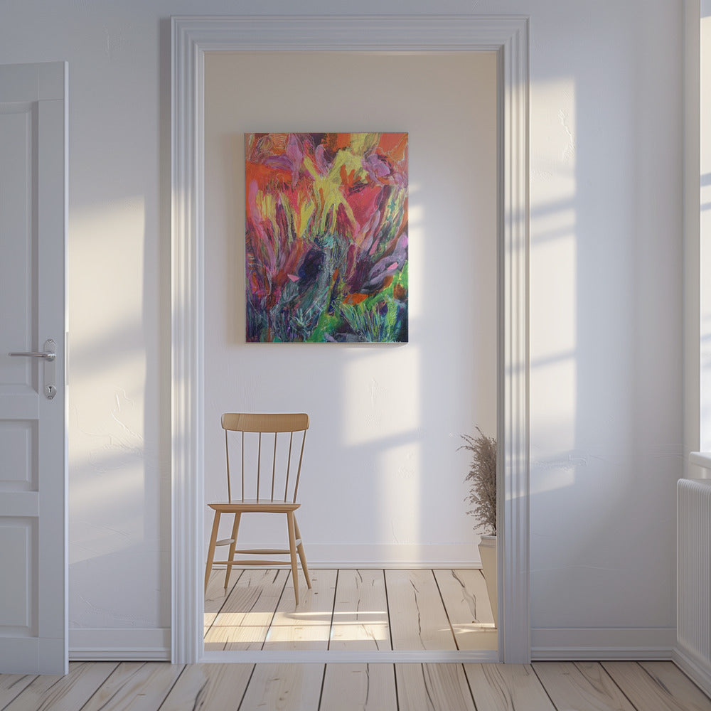 Levendige wervelwind | Canvas