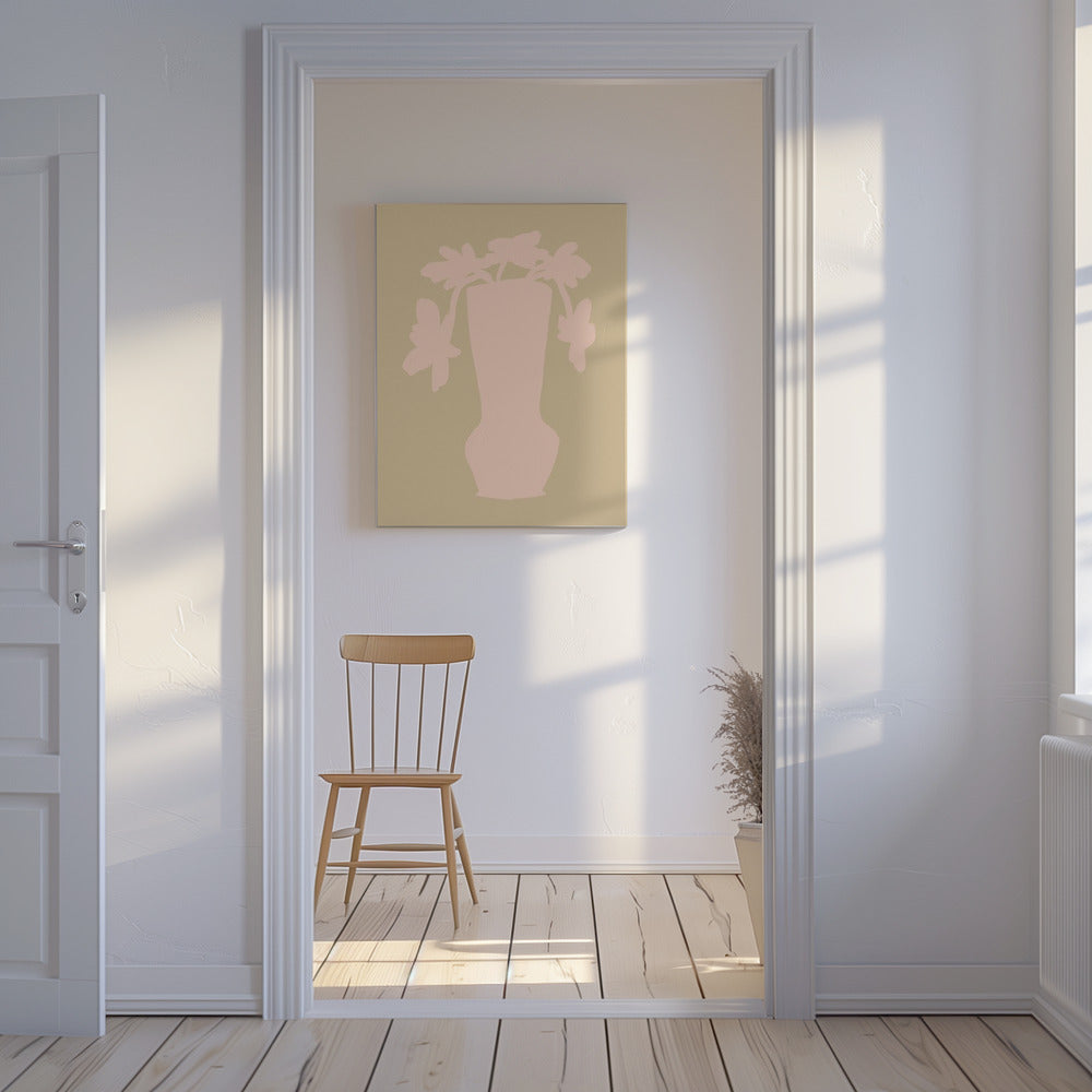 Silhouetbloemen | Canvas