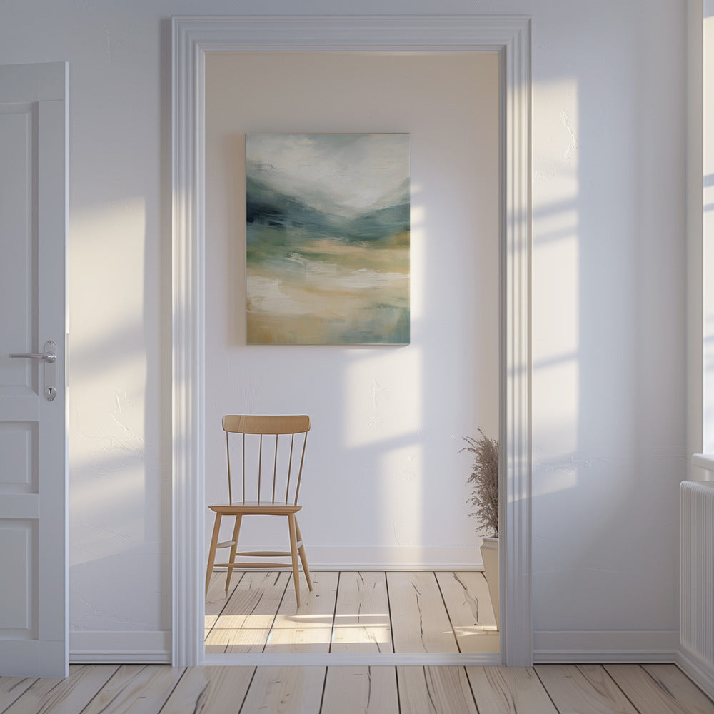 Mistige bergdromen | Canvas