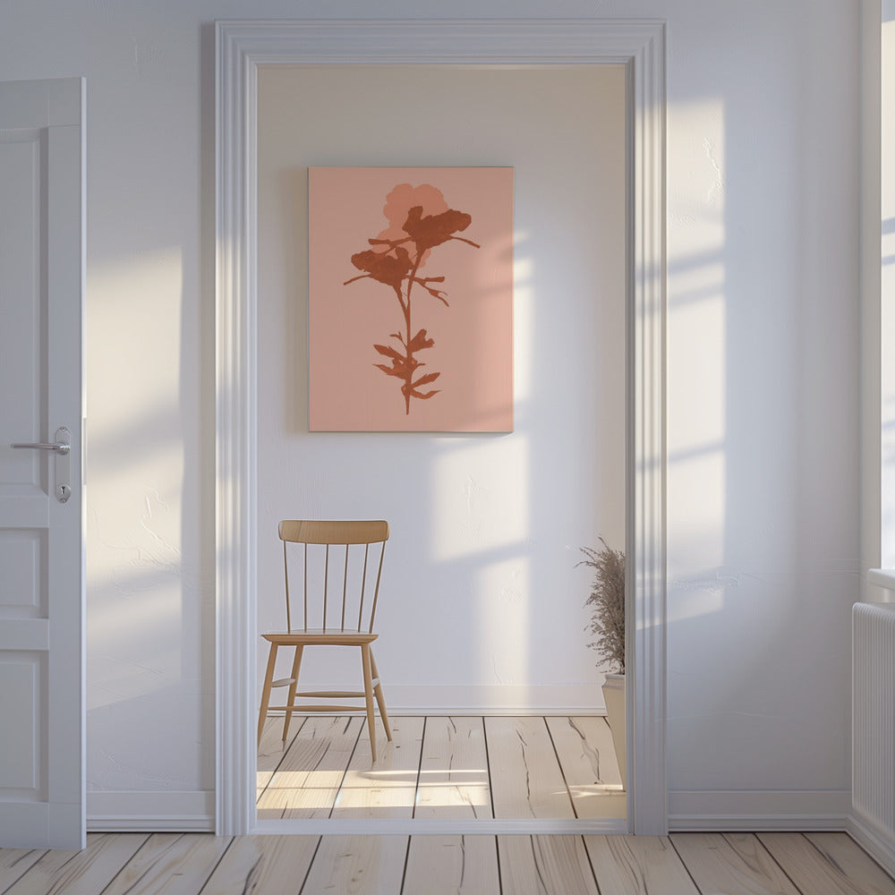 Bloemensilhouet 7 | Canvas