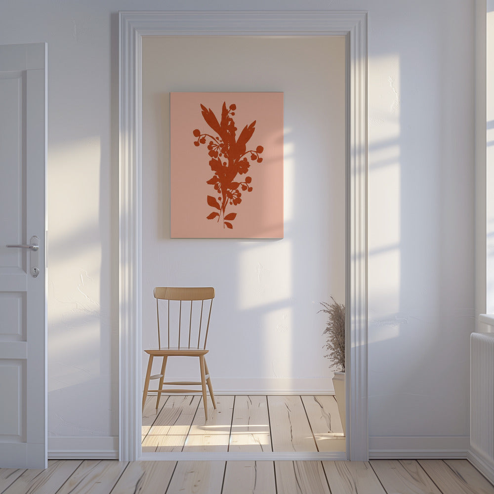 Bloemensilhouet 8 | Canvas