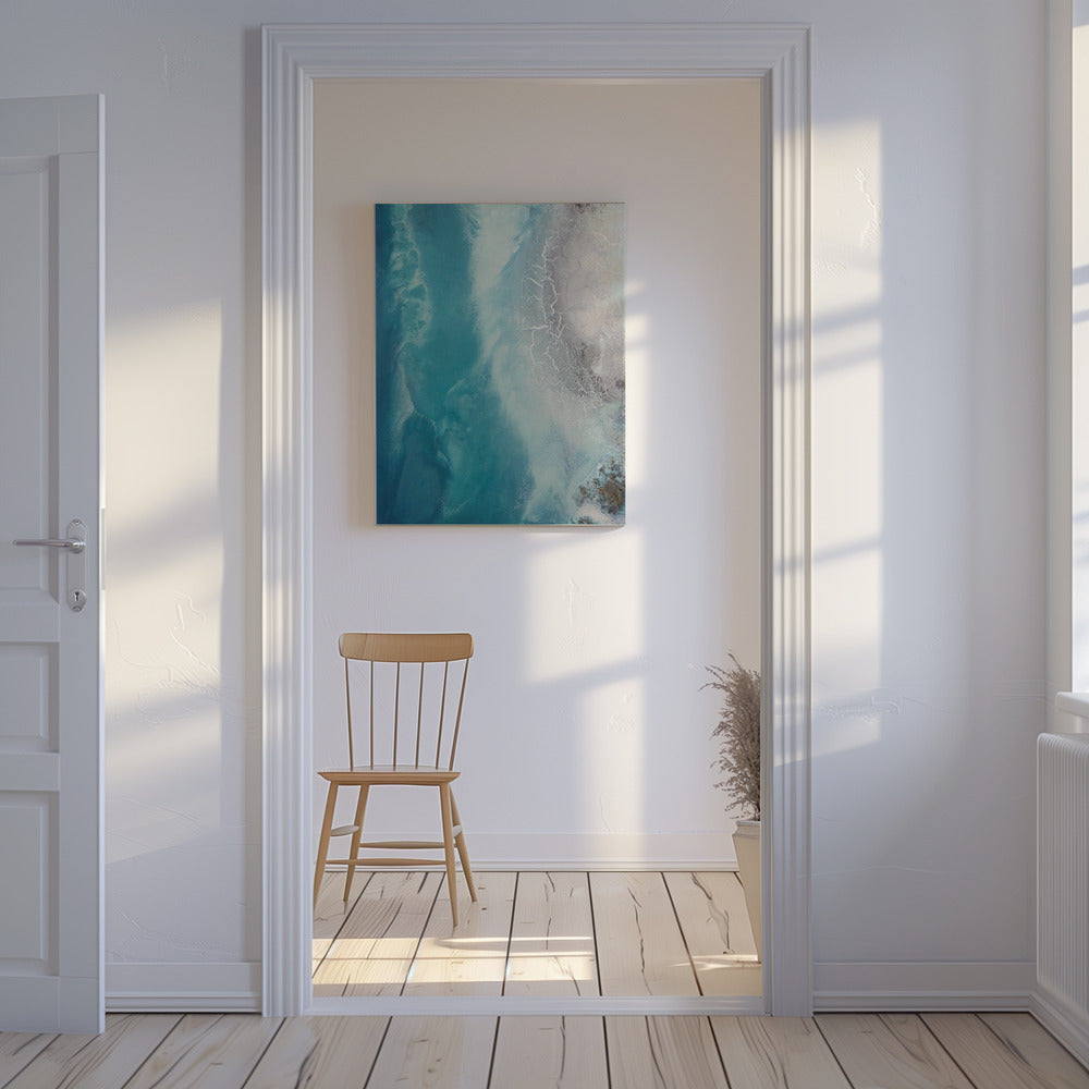 Kalmerende zee - Oceaandrift 1 | Canvas