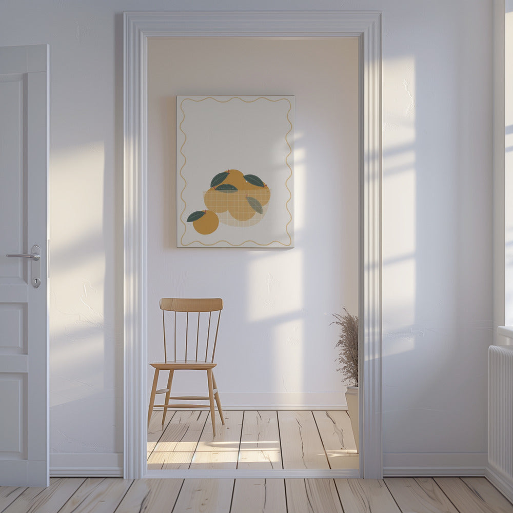 Schaal met sinaasappelen | Canvas