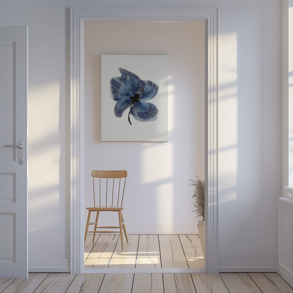 Blauwe Bloem 3 | Canvas