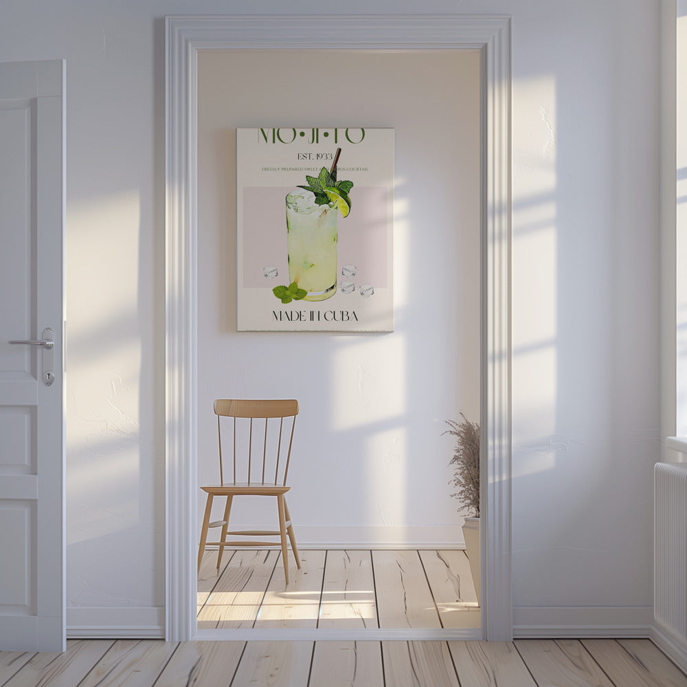 Mojito Print Cocktail | Canvas