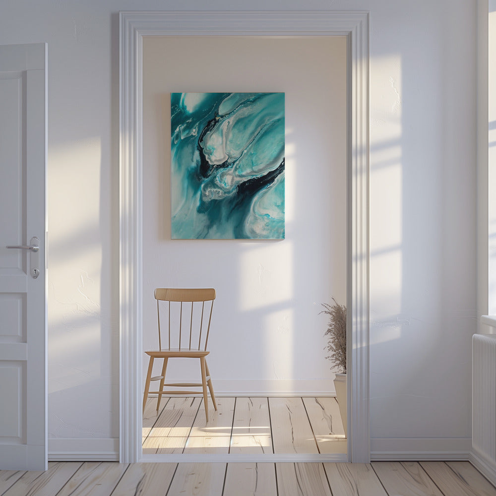 Oceaan Teal Aqua Turquoise "Ocean Teal" | Canvas