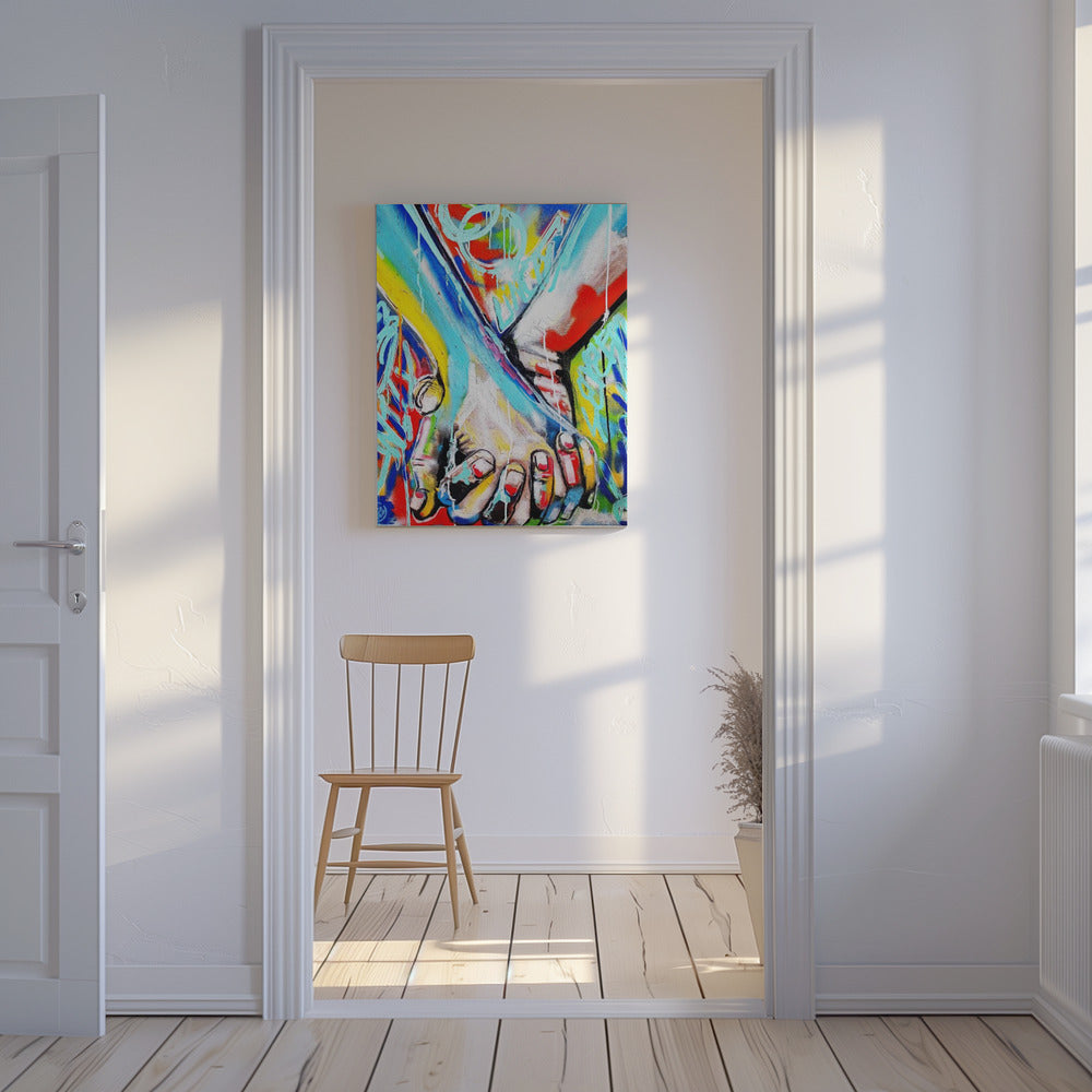 Levendige straatkunst | Canvas