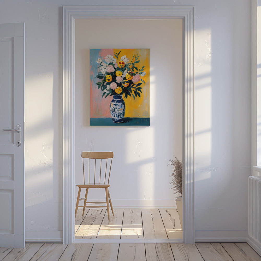 Bloemenemoji's | Canvas