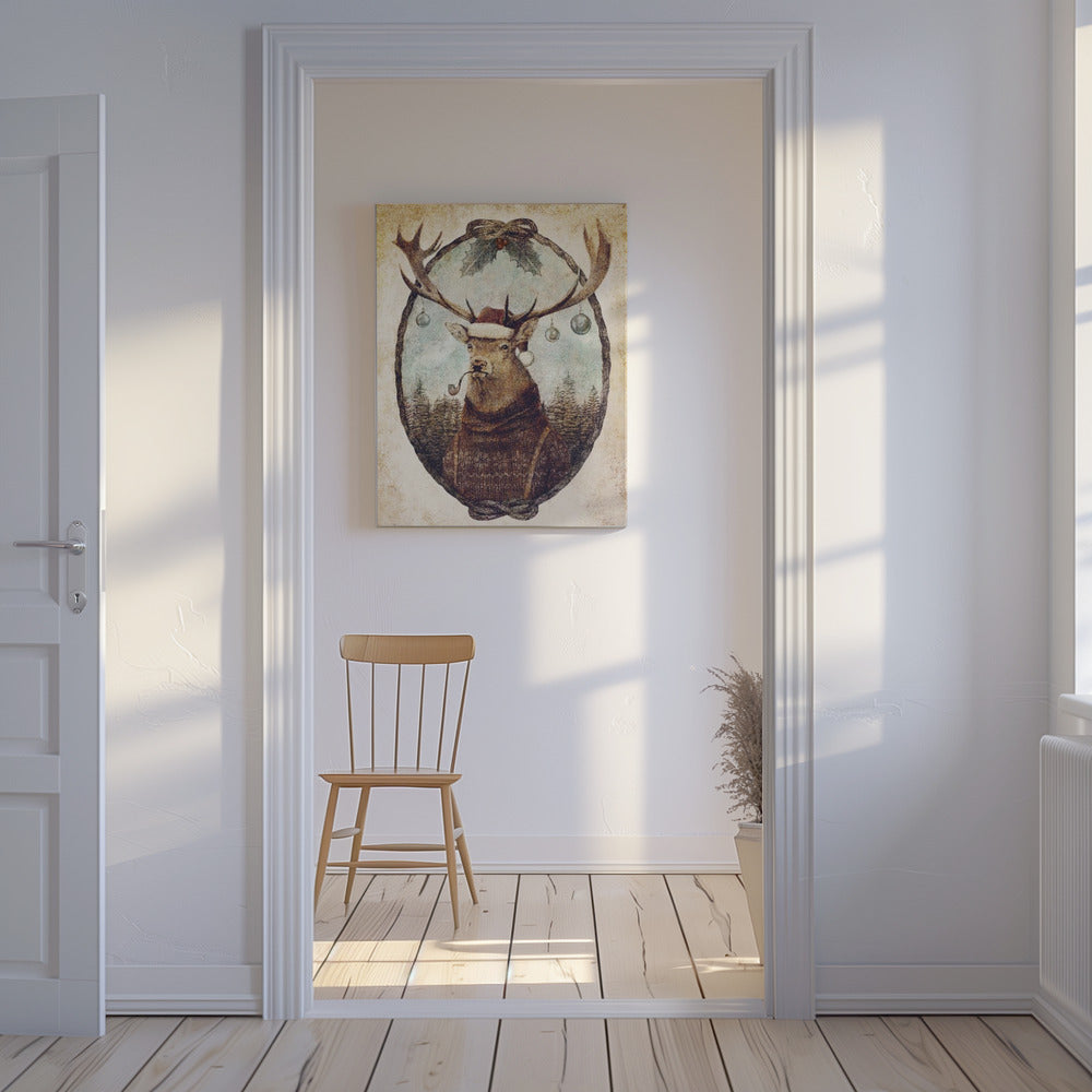 Denken aan Wild Kerstmis | Canvas