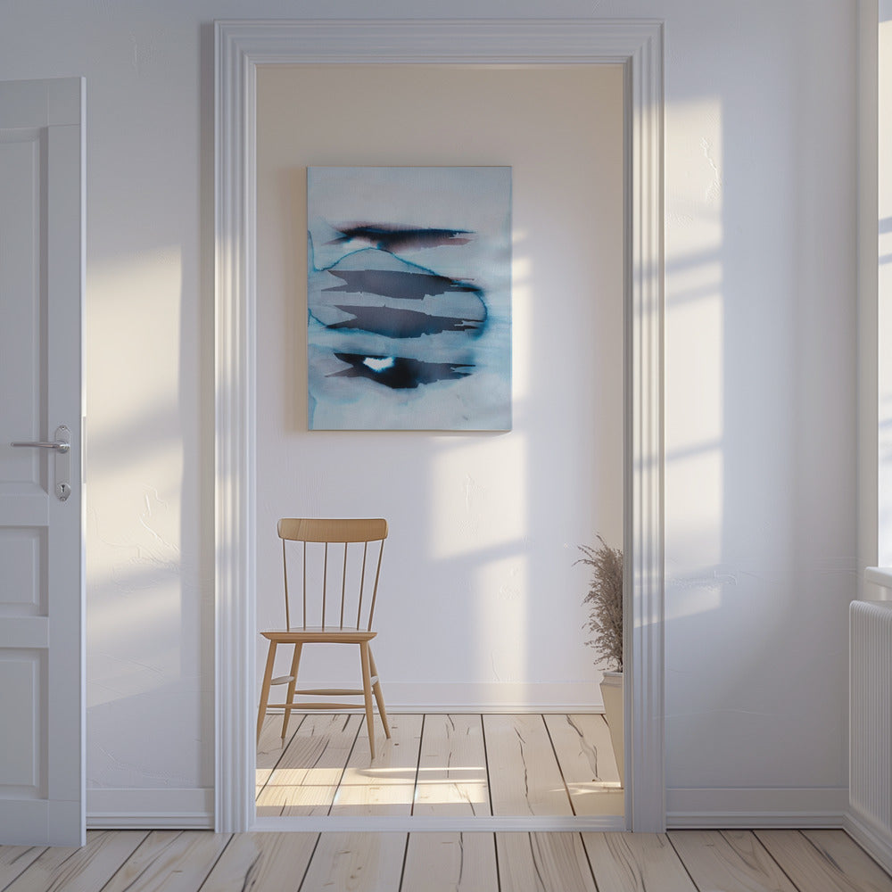 Doorschijnende lagen landschap | Canvas