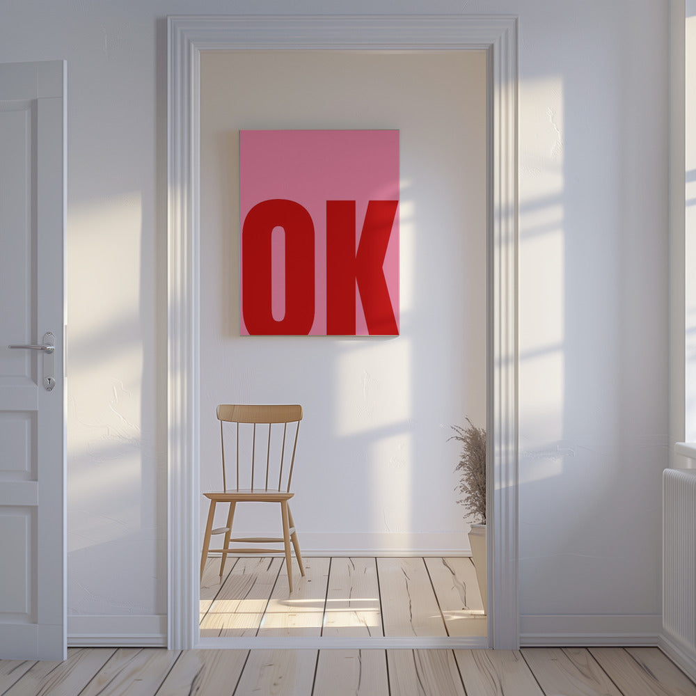 Gedurfde minimalistische tekst | Canvas