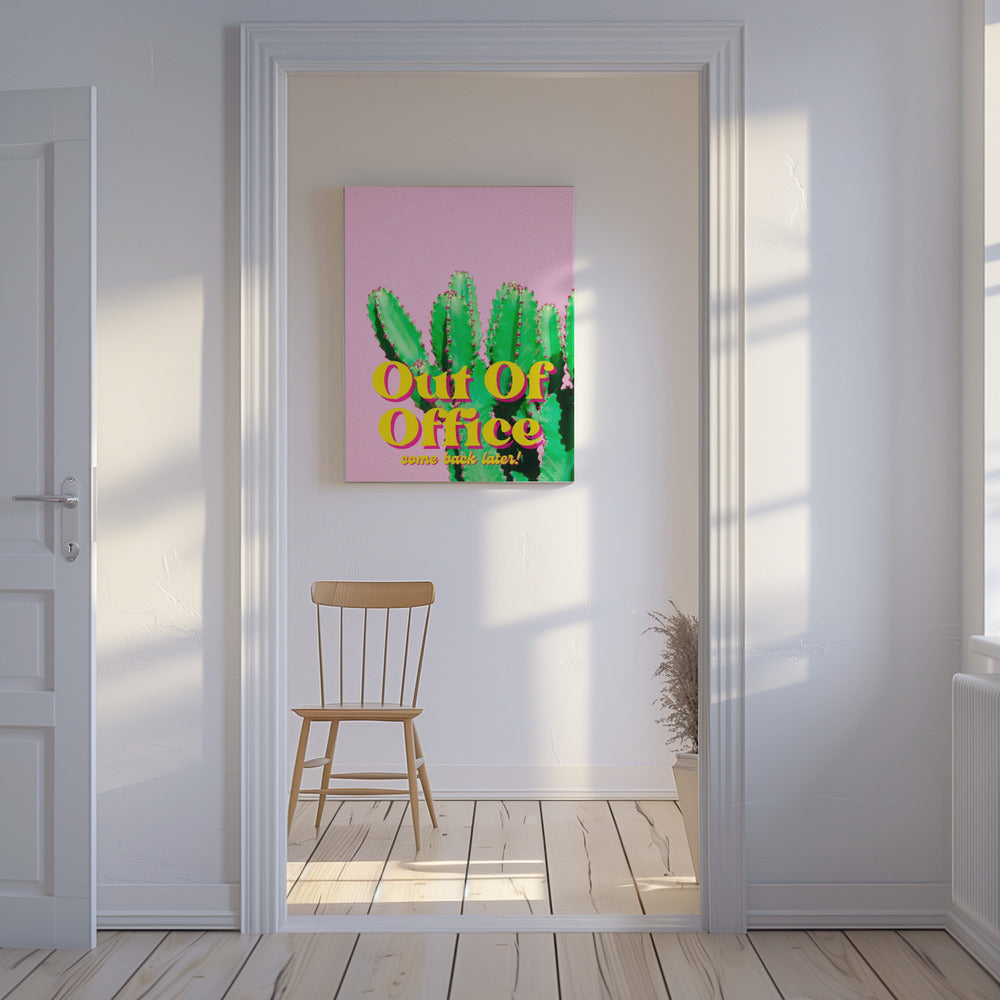 Levendige groene cactus | Canvas