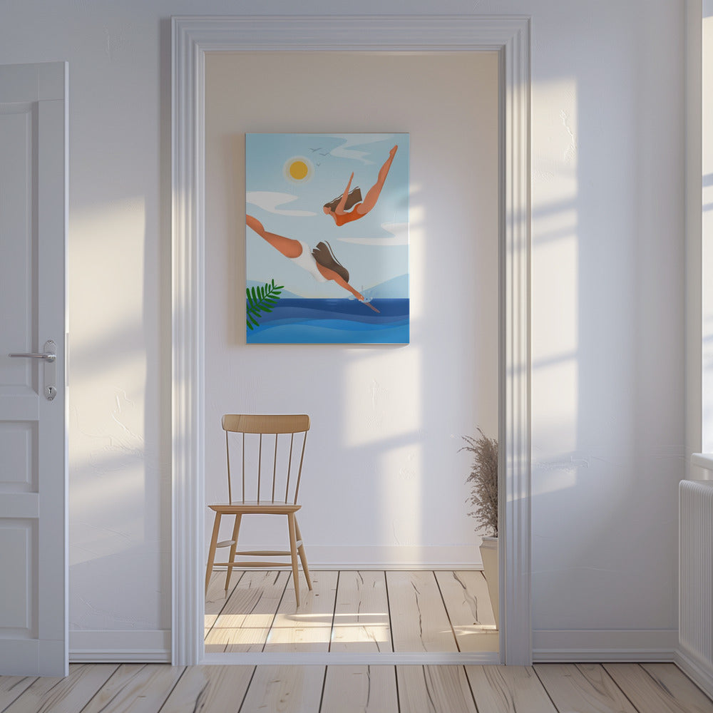 Oceanische gratie | Canvas