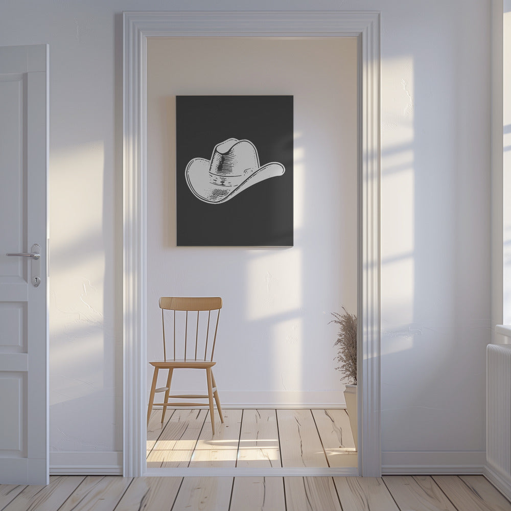 Zwarte cowboyhoed | Canvas