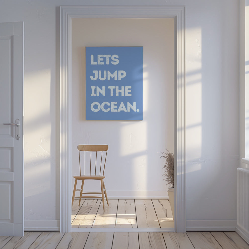 Spring in de oceaan | Canvas