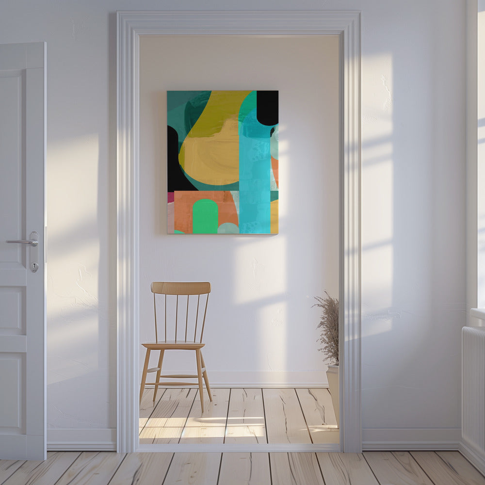 Retro patroonspel | Canvas
