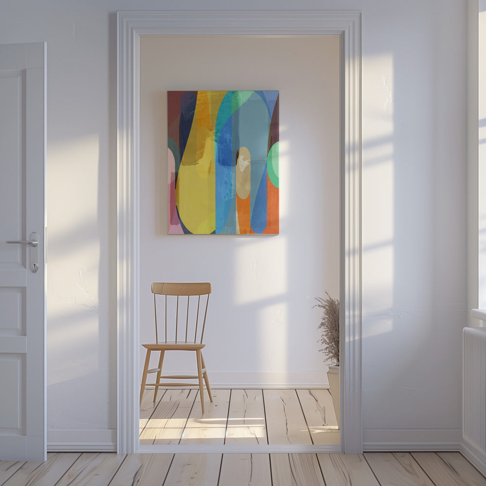 Retro patroonspel | Canvas