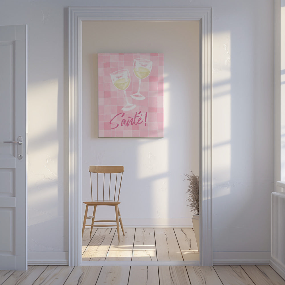 Proost in roze! | Canvas