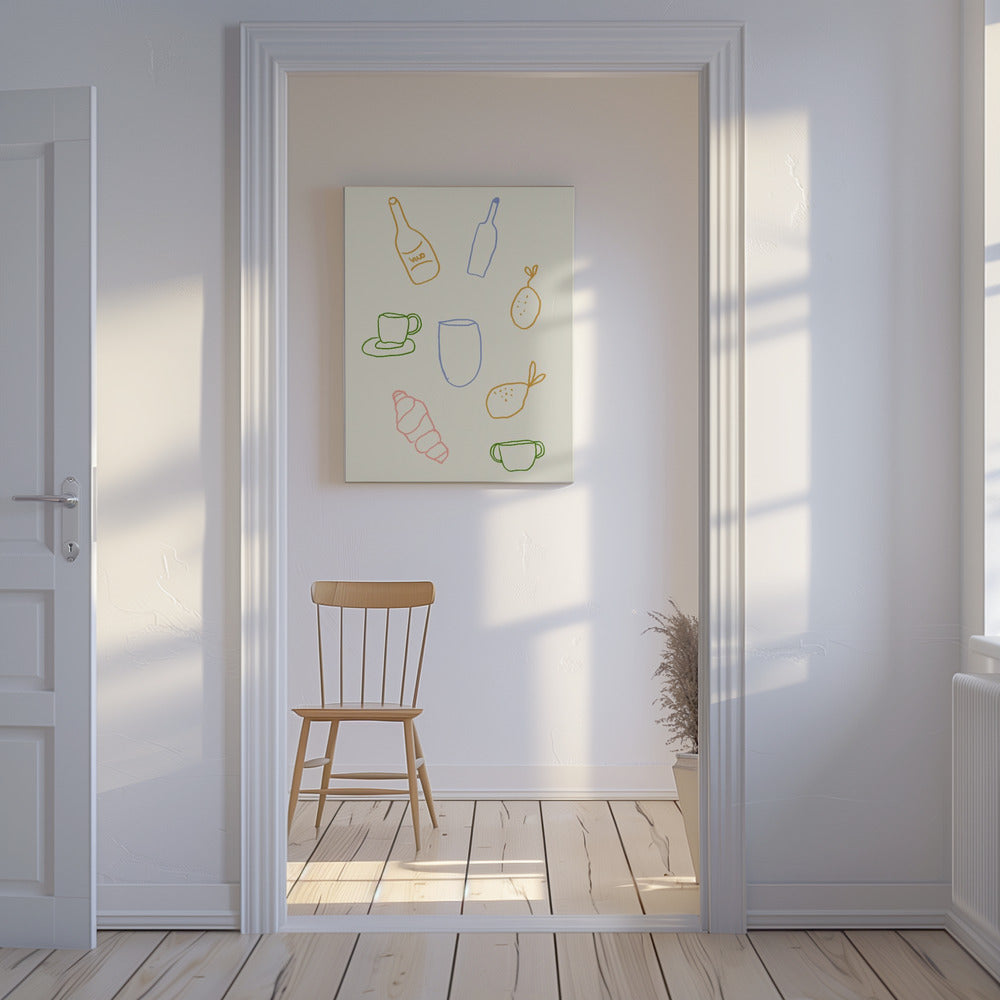 Minimalistische brunch | Canvas