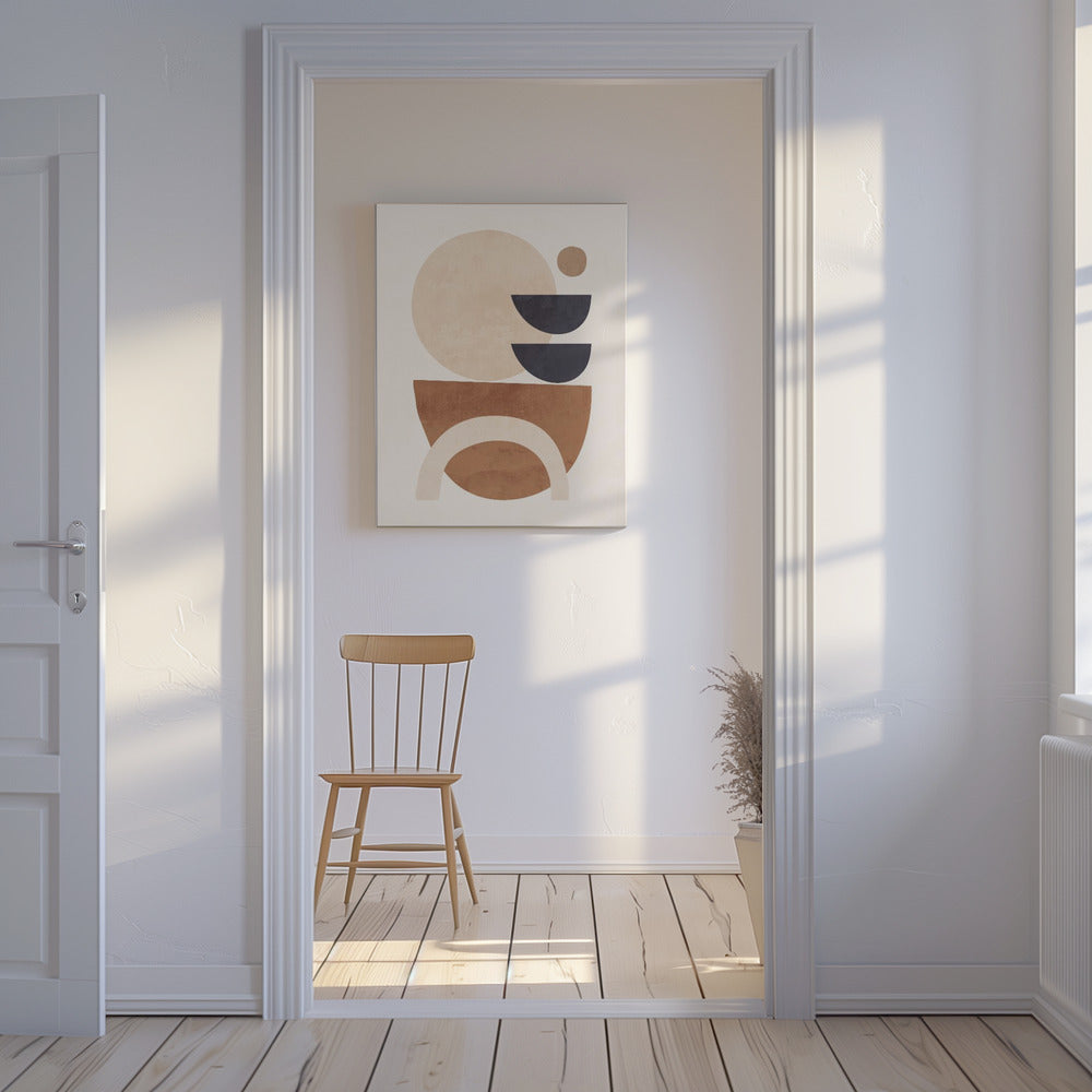 Abstracte minimale vormen | Canvas