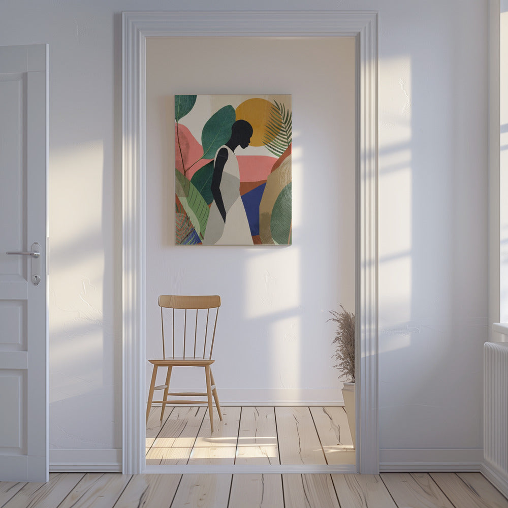 Sereen silhouet | Canvas
