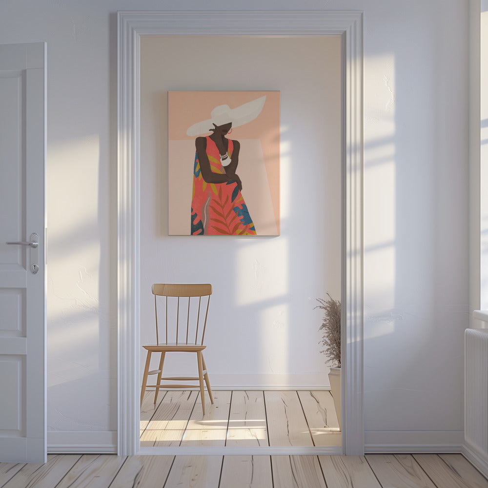 Tropisch meisje | Canvas