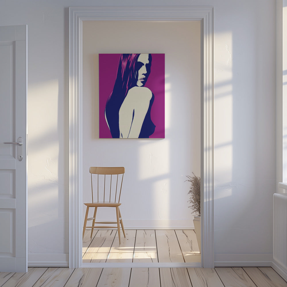 Gestileerd portret van een vrouw | Canvas