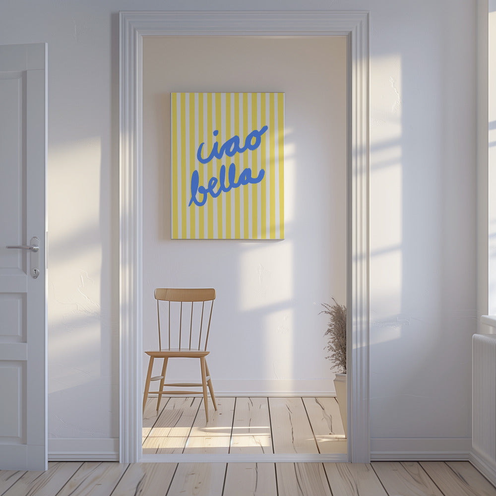 Bright Greeting Stripes | Canvas