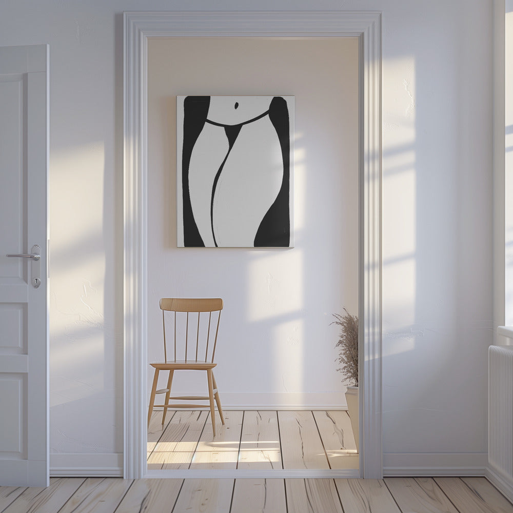 Gebogen silhouet | Canvas