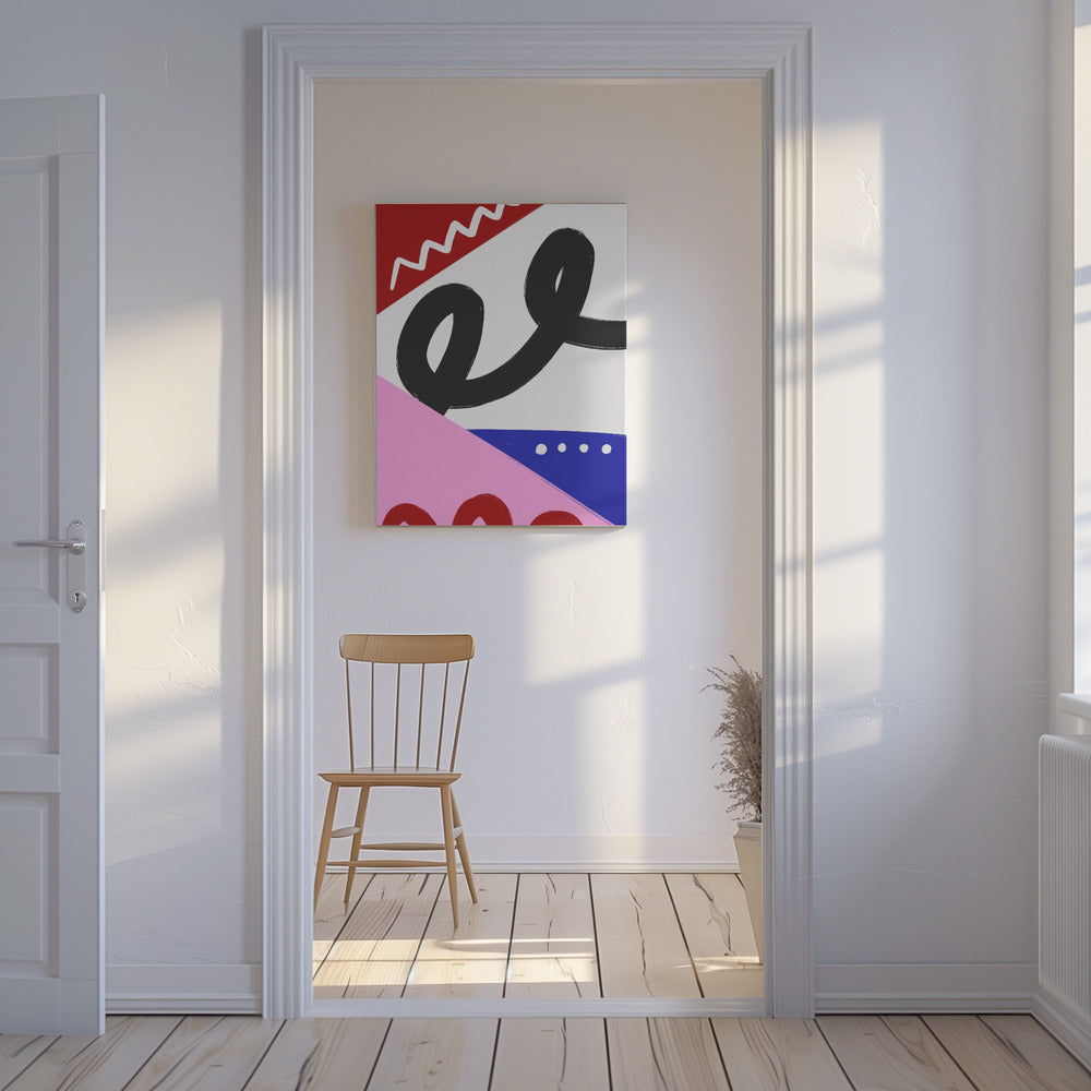 Kleurrijke rondingen | Canvas