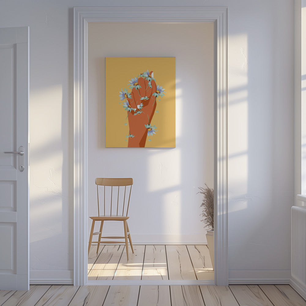 Bloemenvuist | Canvas