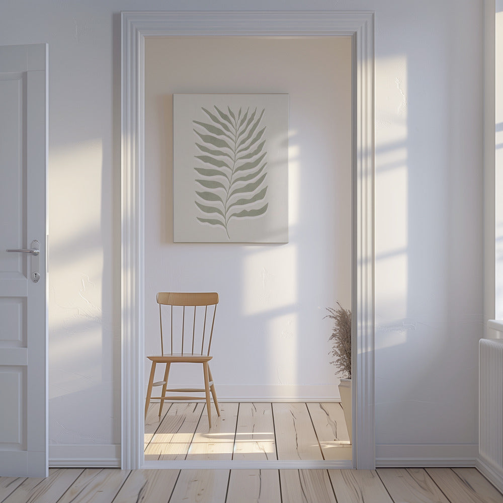 Olijfgroen blad | Canvas