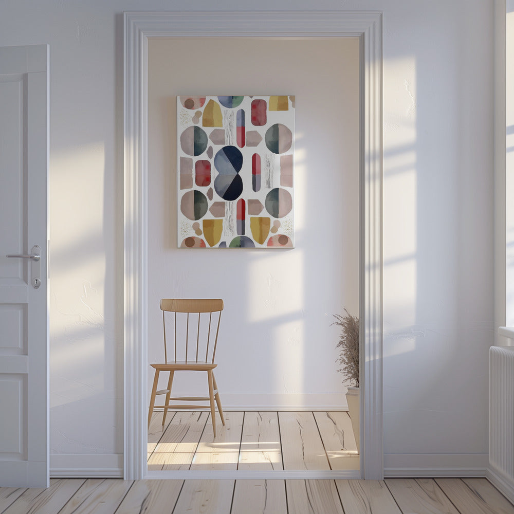 Abstracte geometrische vormen | Canvas