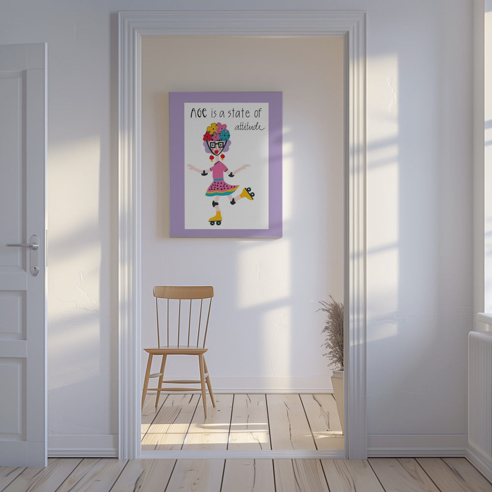 Leeftijd is een staat van houding | Canvas