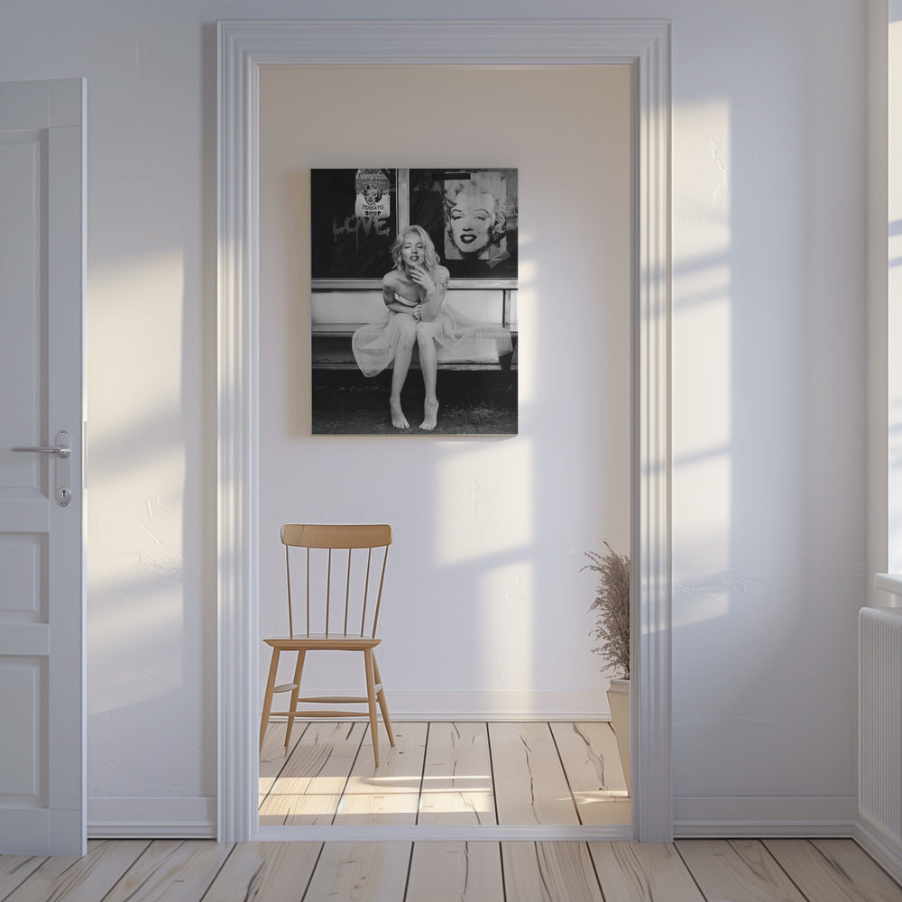 Nieuwe Marilyn Zwart-wit | Canvas