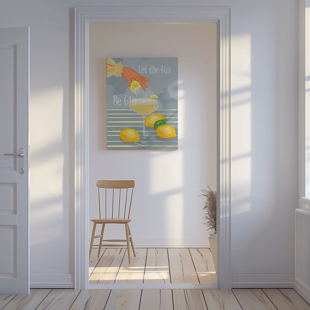 Laat het plezier gin zijn | Canvas
