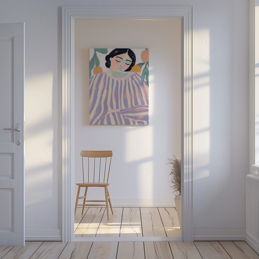 Slapen in strepen | Canvas