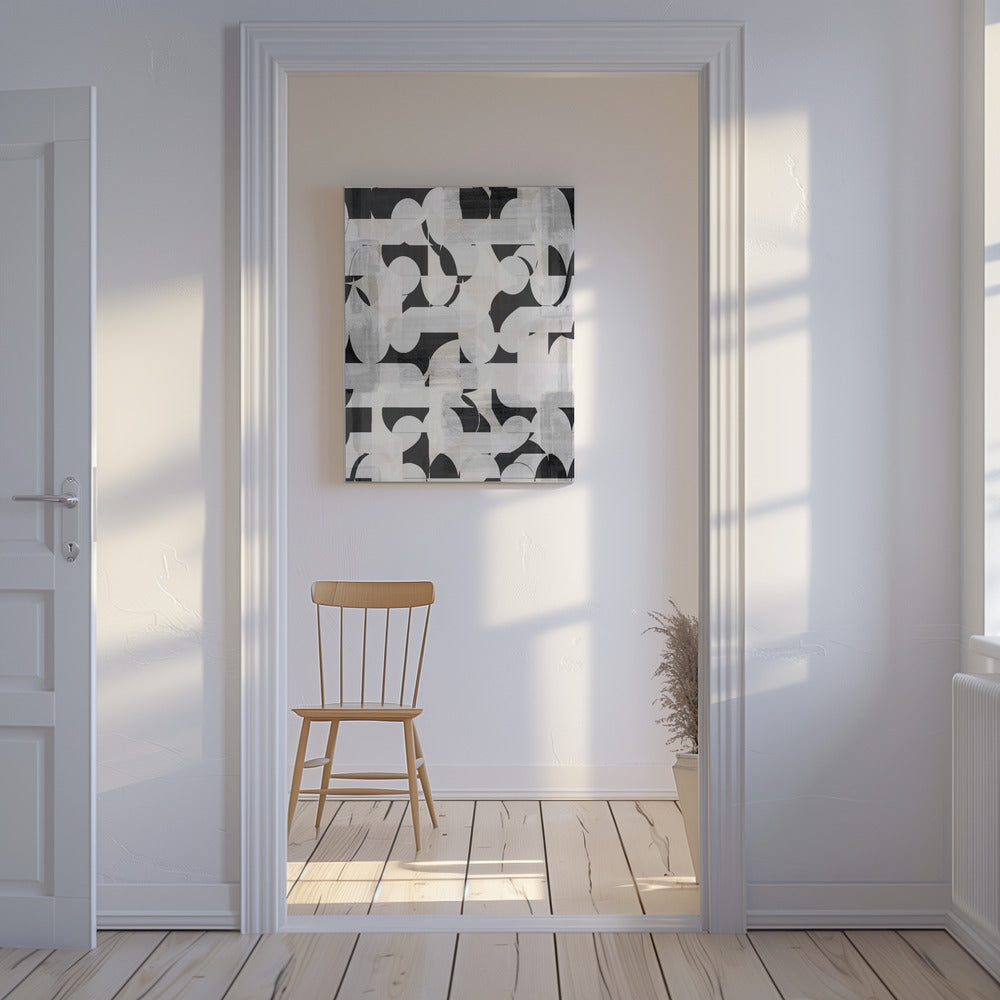 Geometrische vormen en monochrome tinten | Canvas