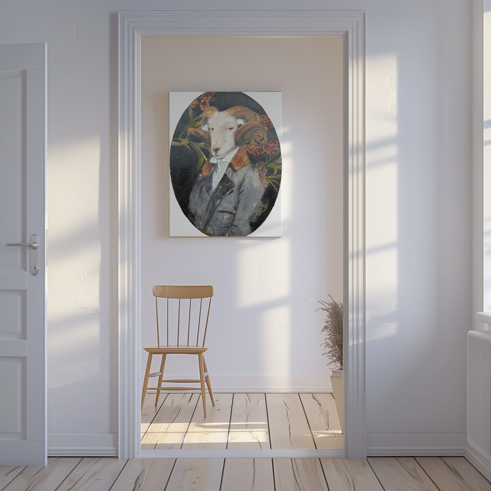 Portret van een koninklijke ram | Canvas