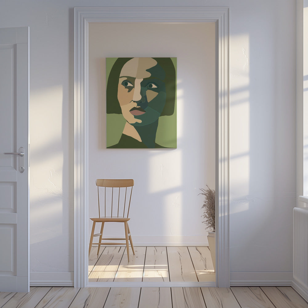Portret van dame | Canvas