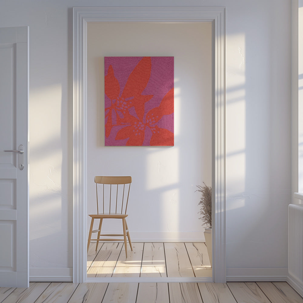 Levendige Bloemblaadjesdans | Canvas