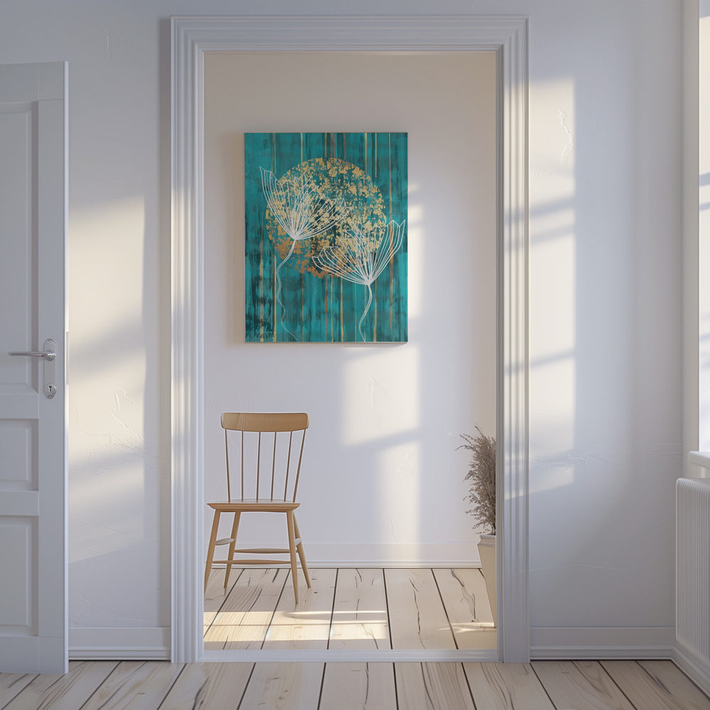 Abstracte botanische kunstprint | Canvas